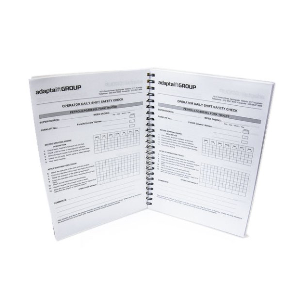 Forklift Inspection Checklist Holder