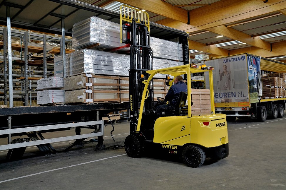 Hyster Forklift Loading Truck