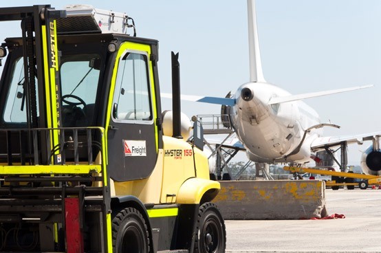 Qantas Forklift Plane